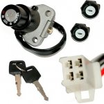 spínací skříňka + sada zámků skútr 4 pin samec -ZIPP - NEKEN , BENZER - SHAFT , GB - STREET | Zboží Auto