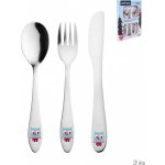 Orion Dětské nerezové příbory SOVA 3 ks – Zboží Dáma