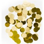 KONFETY zlaté Kolečka velká 14g – Sleviste.cz