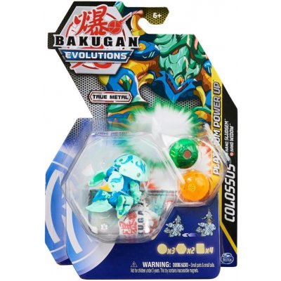 Bakugan Trojbalení s True Metal figurkou S4 Colossus x Nano Sludgem x Nano Widow