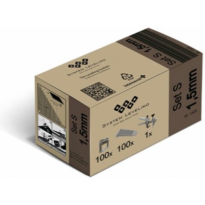Aplikační set pro keramické dlažby System Leveling SET100/100/1 SL1525 - spony 1.5mm, klínky, kleště – Hledejceny.cz