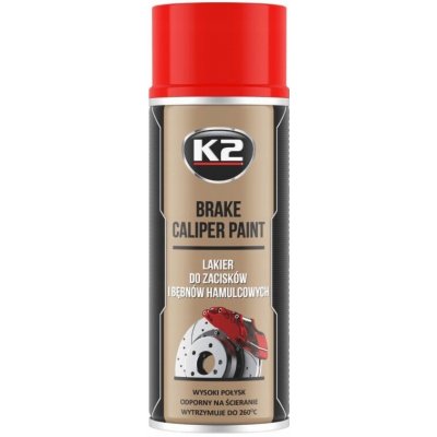 Lak na brzdové třmeny K2 Brake Caliper Paint 400 ml červený (červená) | Zboží Auto