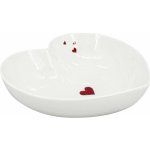 by inspire Miska Srdce Valentýn bílá červená 18,5 cm – Zboží Mobilmania