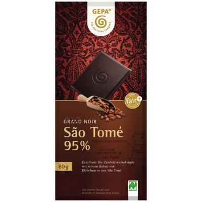 Gepa 95% Sao Tomé, Grand Noir, 80 g