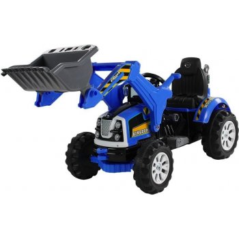 Mamido elektrický traktor s radlicí modrá