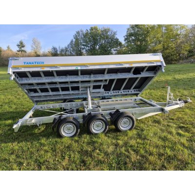 Eduard Přívěs 3-straný sklápěč 4020 3500kg, 3 nápravy, Kombi hydraulika – Sleviste.cz