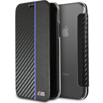 Pouzdro BMW Carbon Book iPhone X - Navy