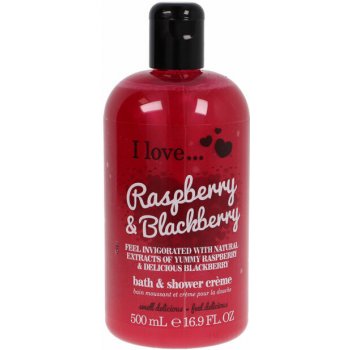 I Love Bubble Bath & Shower Crème Raspberry Blackberry sprchový krém 500 ml