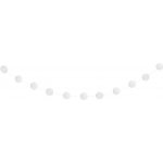 Girlanda papírová bílé koule 2.13m – Sleviste.cz