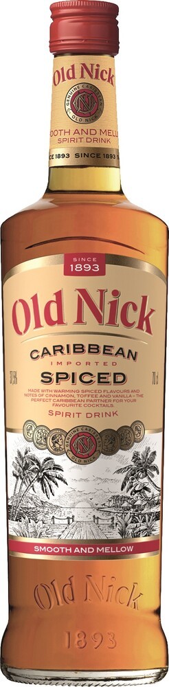 Old Nick Caribbean Spiced 32% 0,7 l (holá láhev) alkohol od výrobce Bardinet Old Nick Caribbean Spiced 32% 0,7 l (holá láhev)