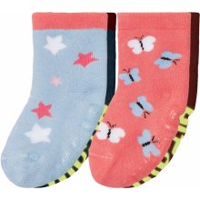 Lupilu Dívčí termo ponožky 2 páry růžová/modrá
