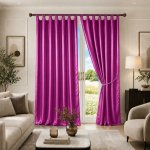 TP Saténové závěsy Home Art - 2 kusy Růžové – Hledejceny.cz