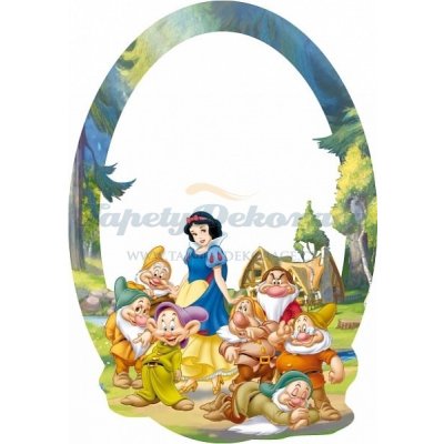 AG Design Samolepicí zrcadlová dekorace Disney Sněhurka DM2102 (15 x 21,5 cm)