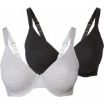 esmara podprsenka 2 kusy černá/světe šedá – Zboží Mobilmania