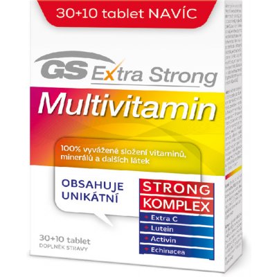 GS Extra Strong Multivitamin 40 tablet – Zbozi.Blesk.cz