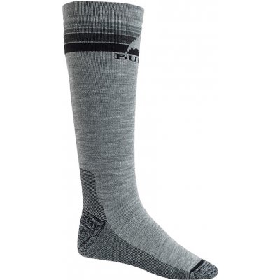 Burton EMBLEM MDWT Gray Heather pánské sportovní ponožky - S šedá