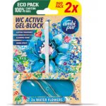 AMBI PUR WC Active gel blok 2 x 45 g vodní květy – Zboží Dáma