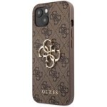 Pouzdro Guess PU 4G Metal Logo iPhone 13 hnědé – Zboží Mobilmania
