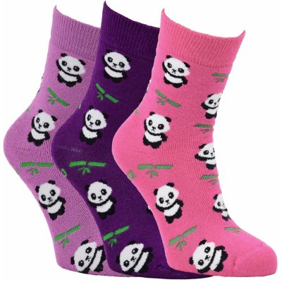 VIO Ponožky dětské froté bambusové zimní dívčí růžová panda 3 páry – Zboží Dáma VIO Ponožky dětské froté bambusové zimní dívčí růžová panda 3 páry – Zboží Dáma