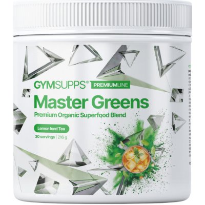 GymSupps Master Greens citrónový ledový čaj 216 g – Hledejceny.cz