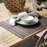 House Doctor Bambusové prostírání Bamb Brown set 4 ks hnědá barva – Zboží Mobilmania