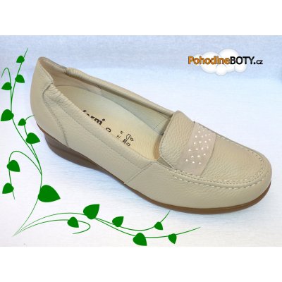 Vitaform mokasíny širší střih béžové – Zboží Dáma