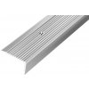 Podlahová lišta Acara schodová lišta vrtaná AP10 hliník elox stříbro 20 mm 2,7 m