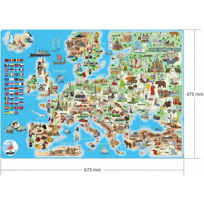Popular Mapa Evropy 160 dílků – Zboží Dáma