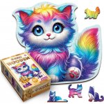 Wooden Dřevěné Fantazijní koťátko kočka.City 75 dílků – Zboží Dáma