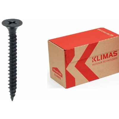 KLIMAS Wkret-met KSGM PH-2 fosfátový vrut typu sádrokarton - kov Ø3.5 x 25 mm - 1 000 ks – Sleviste.cz