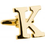 Bubibubi manžetový knoflíček zlaté písmeno K – Sleviste.cz