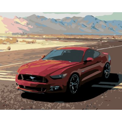 ZUTY Malování podle čísel MUSTANG 40 x 50 cm – Sleviste.cz