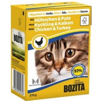 Bozita Cat s kuřecím & krůtím masem 370 g