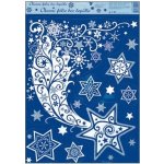 Anděl Okenní fólie vánoční s glitry kometa 38 x 30 cm – Hledejceny.cz