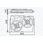 Větrák, chlazení motoru MAGNETI MARELLI 069422583010