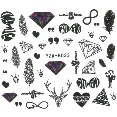 Starnails Vodolepky na nehty Ornaments YZW-B033 – Hledejceny.cz