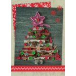 Pohlednice Vánoční knoflíkový stromek – Zboží Dáma