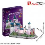 CubicFun 3D puzzle svítící Zámek Neuschwanstein 128 ks – Hledejceny.cz