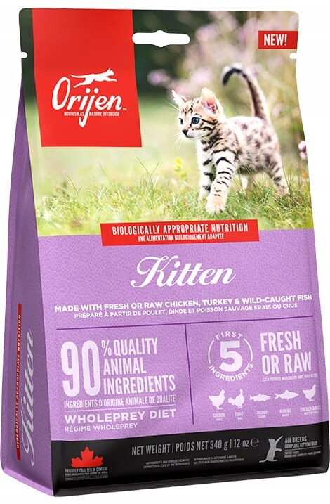 Orijen Kitten bezobilné granule pro koťata 340 g