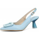 Hispanitas dámské módní lodičky s otevřenou patou modré – Sleviste.cz