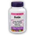 Webber Naturals Biotin 5000 mcg 60 kapslí – Hledejceny.cz