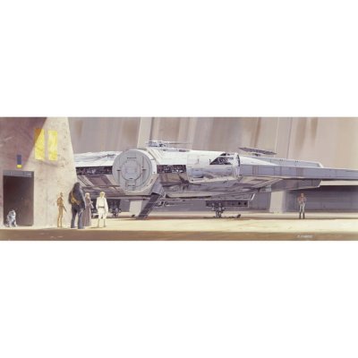 Komar Papírová fototapeta Star Wars Classic RMQ Millenium Falcon rozměry 368 x 127 cm – Zboží Mobilmania