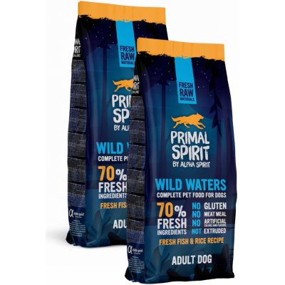 Primal Spirit Dog 70% Wild Waters 2 x 12 kg – Zbozi.Blesk.cz