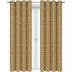 Fliying Sada závěsů hvězdy cappuccino, 2 ks, každý - 145 x 250 cm – Hledejceny.cz
