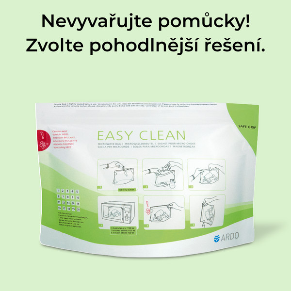 Ardo EasyClean sterilizační sáček do mikrovlnné trouby 5 ks od 259 Kč -  Heureka.cz