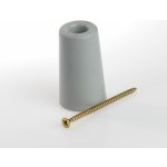 Texim Zarážka dveří se šroubem výška 65 mm ŠEDÁ Trelleborg – Zboží Dáma