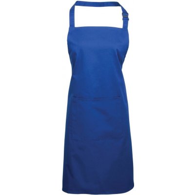 Premier Workwear Kuchyňská zástěra s laclem a kapsou Královská modrá
