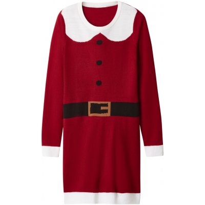 esmara Dámské vánoční úpletové šaty červená – Zbozi.Blesk.cz