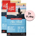 Orijen Adult 6 Fish Dog 2 x 11,4 kg – Hledejceny.cz