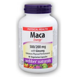 Webber Naturals Maca with Ginseng 500/200 mg 90 ks